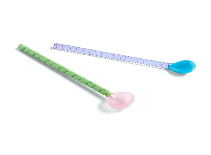 Hay-Glass-Spoons-lepel-L175cm-set-van-2-turquioise-lichtroze