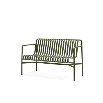 Hay-Palissade-dining-bench-met-armleuning-128x70x80cm-olive