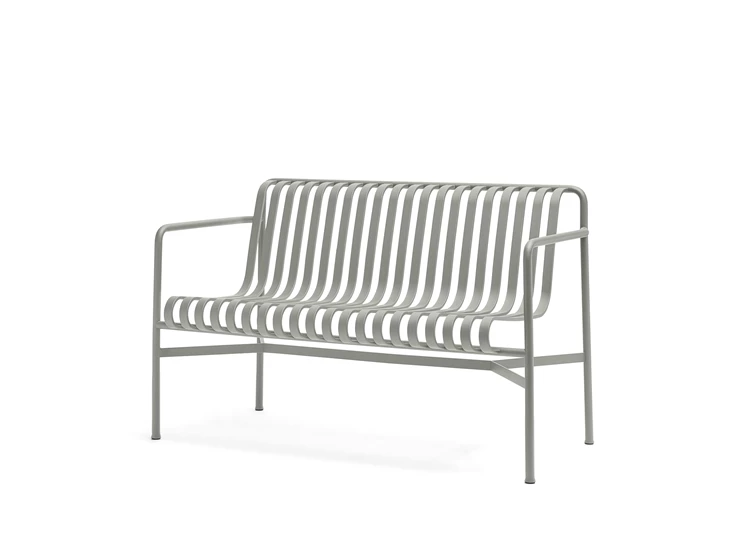Hay-Palissade-dining-bench-met-armleuning-128x70x80cm-sky-grey