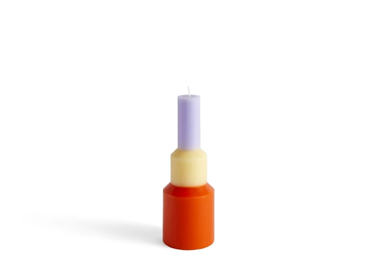 Hay-Pillar-Candle-M-kaars-H25cm-oranje