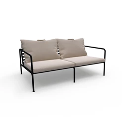 Houe-Avon-sofa-tweezit-frame-powder-coated-black-steel-kussen-sunbrella-ash-heritage