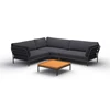 Houe-Level-sofa-hoek-rechts-frame-powder-coated-grey-aluminium-kussen-sunbrella-sooty-grey-natte