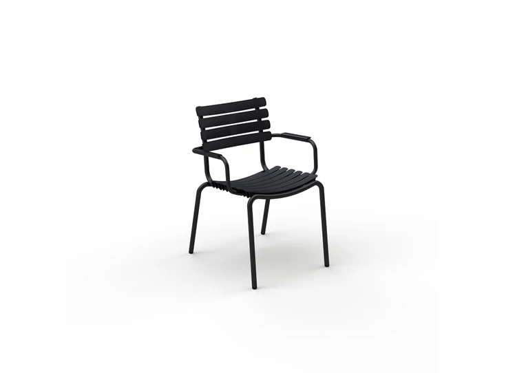 Houe-ReClips-stoel-met-armleuning-zwart