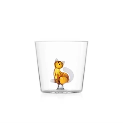 Ichendorf-Tabby-Cat-glas-zittende-poes-amber-met-staart-wit