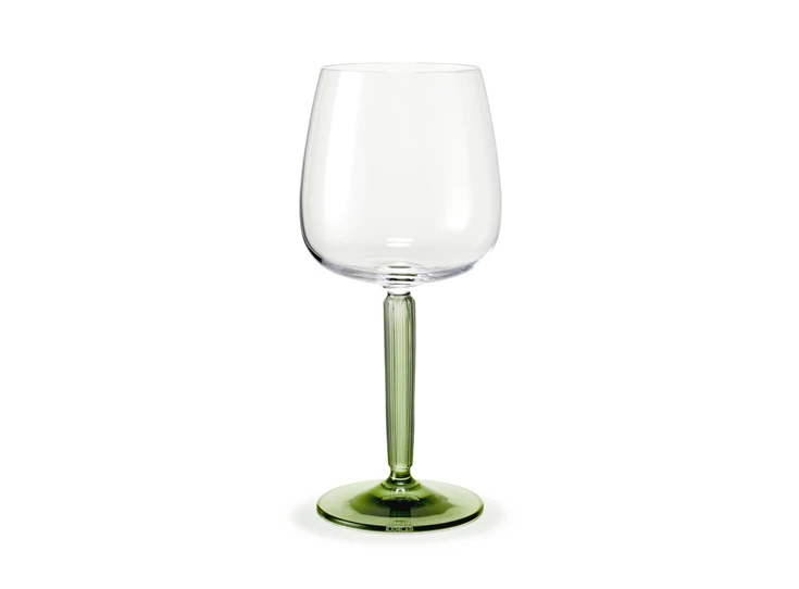 Kahler-Hammershoi-rode-wijn-glas-set-van-2-groene-voet