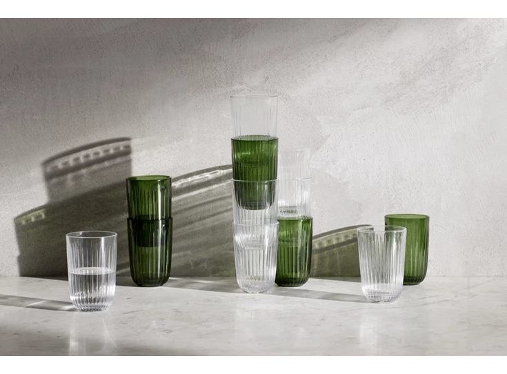 Kahler-Hammershoi-waterglas-set-van-4-groen