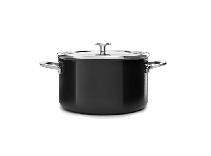 Kitchenaid-Artisan-kookpot-met-deksel-24cm-6L-onyx-zwart