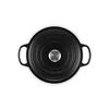 Le-Creuset-ronde-kookpot-26cm-mat-zwart