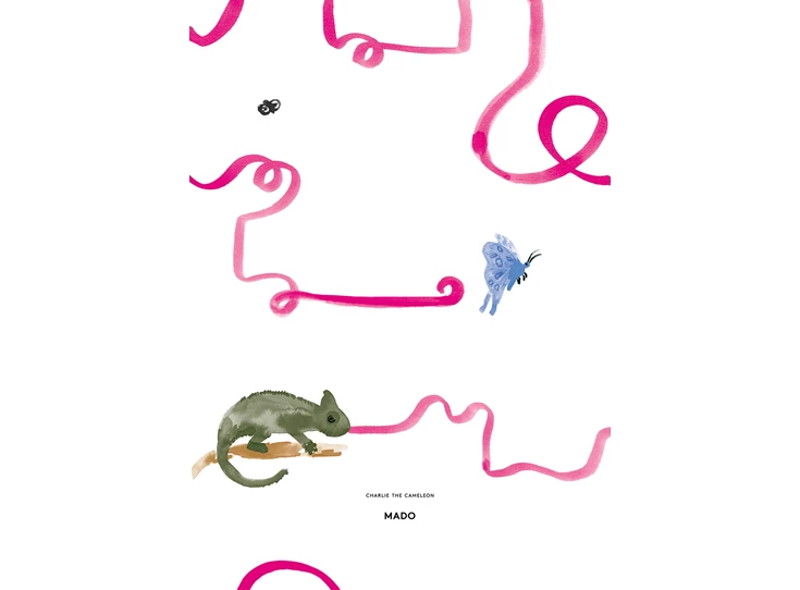 Mado-All-The-Way-To-Paris-Charlie-The-Chameleon-50x70cm