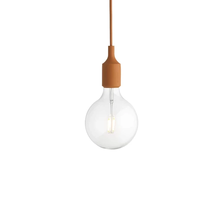 achter Weiland groot Muuto E27 hanglamp clay brown - Dhondt leef mooi