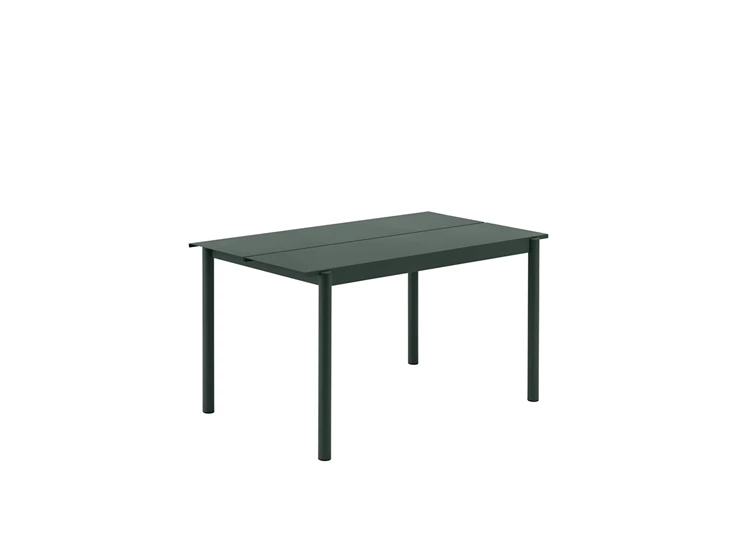 MUUTO-Linear-tafel-steel-140-x-75cm-dark-green