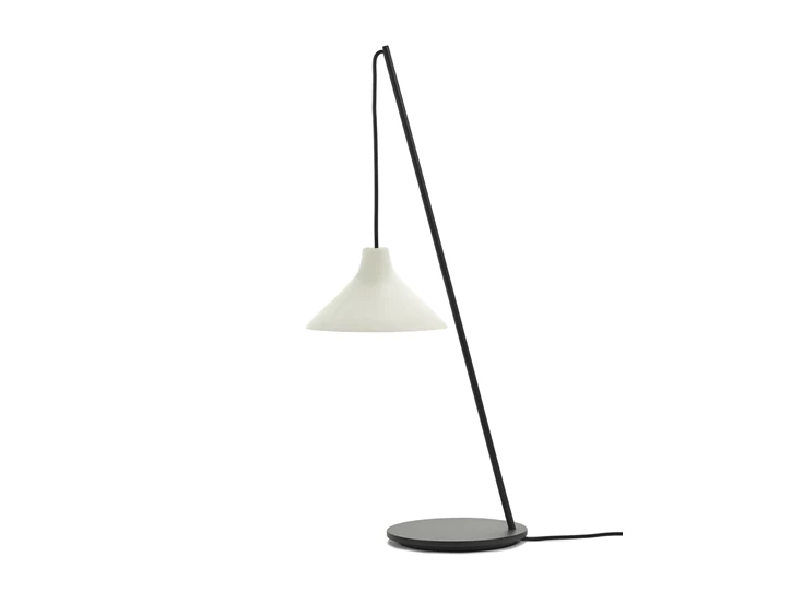 Serax-Seppe-Van-Heusden-Mood-tafellamp-H71cm-frame-zwart-kap-wit-porselein