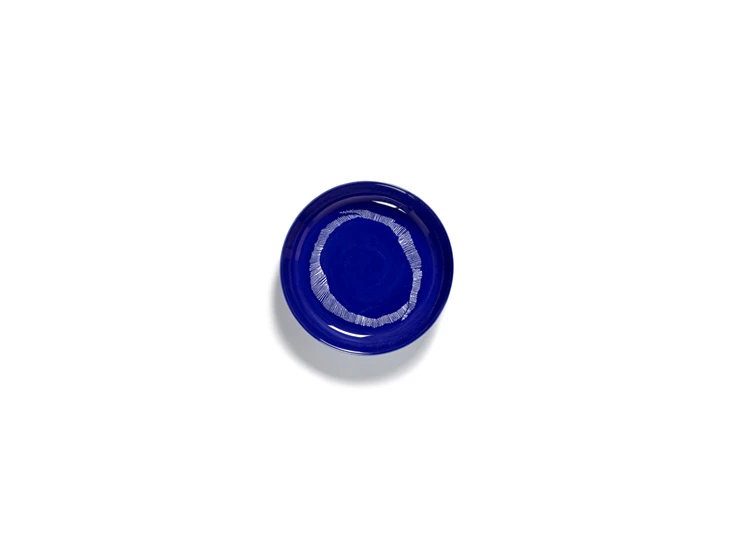 Serax-Yotam-Ottolenghi-Feast-bord-hoog-22x22x4cm-lapis-lazuli-swirl-stripes-wit