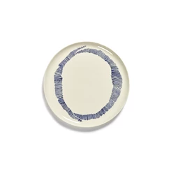 Serax-Yotam-Ottolenghi-Feast-serveerbord-35x35x2cm-wit-swirl-stripes-blauw