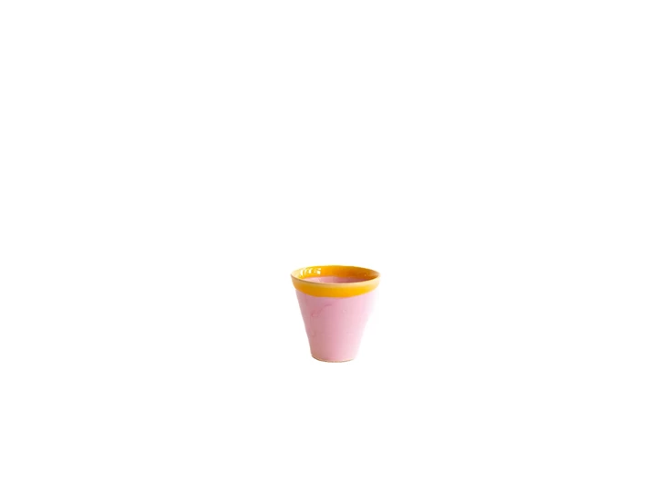 Val-Pottery-Marvelous-beker-D8cm-H85cm-Thiago-roze-geel
