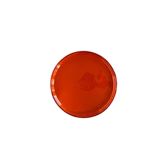 Val-Pottery-Marvelous-bord-D22cm-H25cm-Jose-orange-dark-red-line