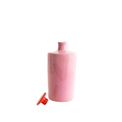 Val-Pottery-Marvelous-karaf-met-stop-D10cm-H23cm-Rio-roze-rood