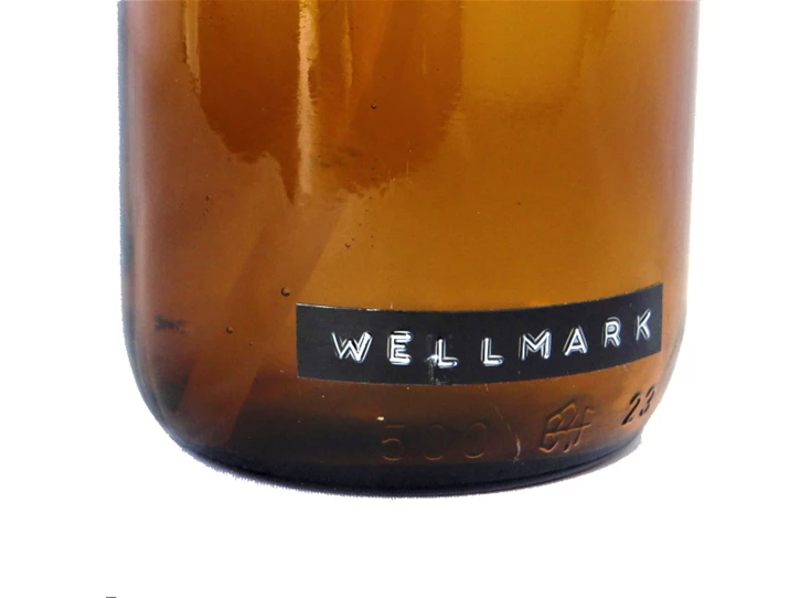 Wellmark-handlotion-250ml-amber-glas-brass-soft-hands-starts-here