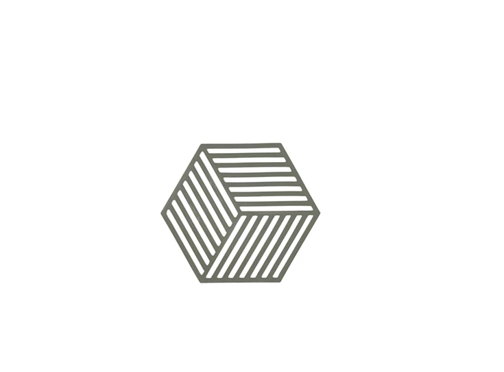 Zone-Hexagon-potonderzetter-16x14cm-olive-taupe