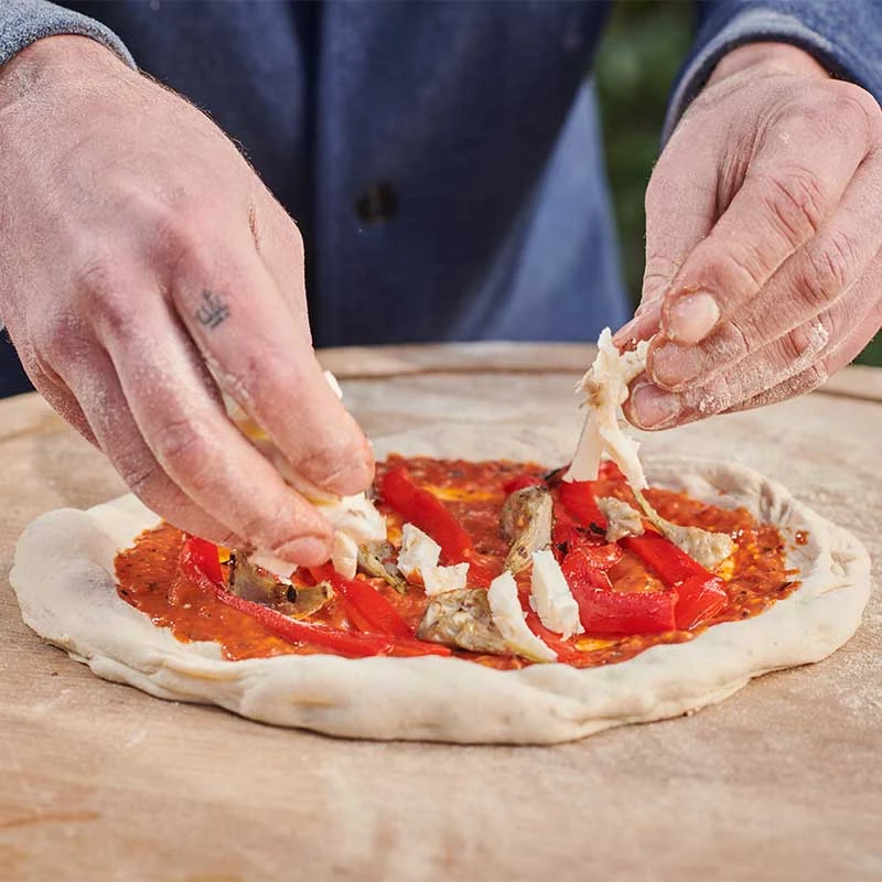 de perfecte pizza met big green egg